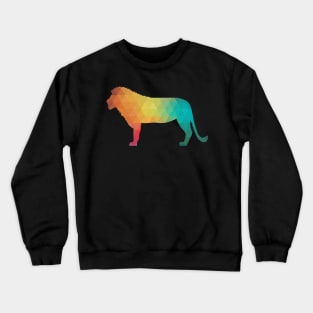 Rainbow lion silhouette Crewneck Sweatshirt